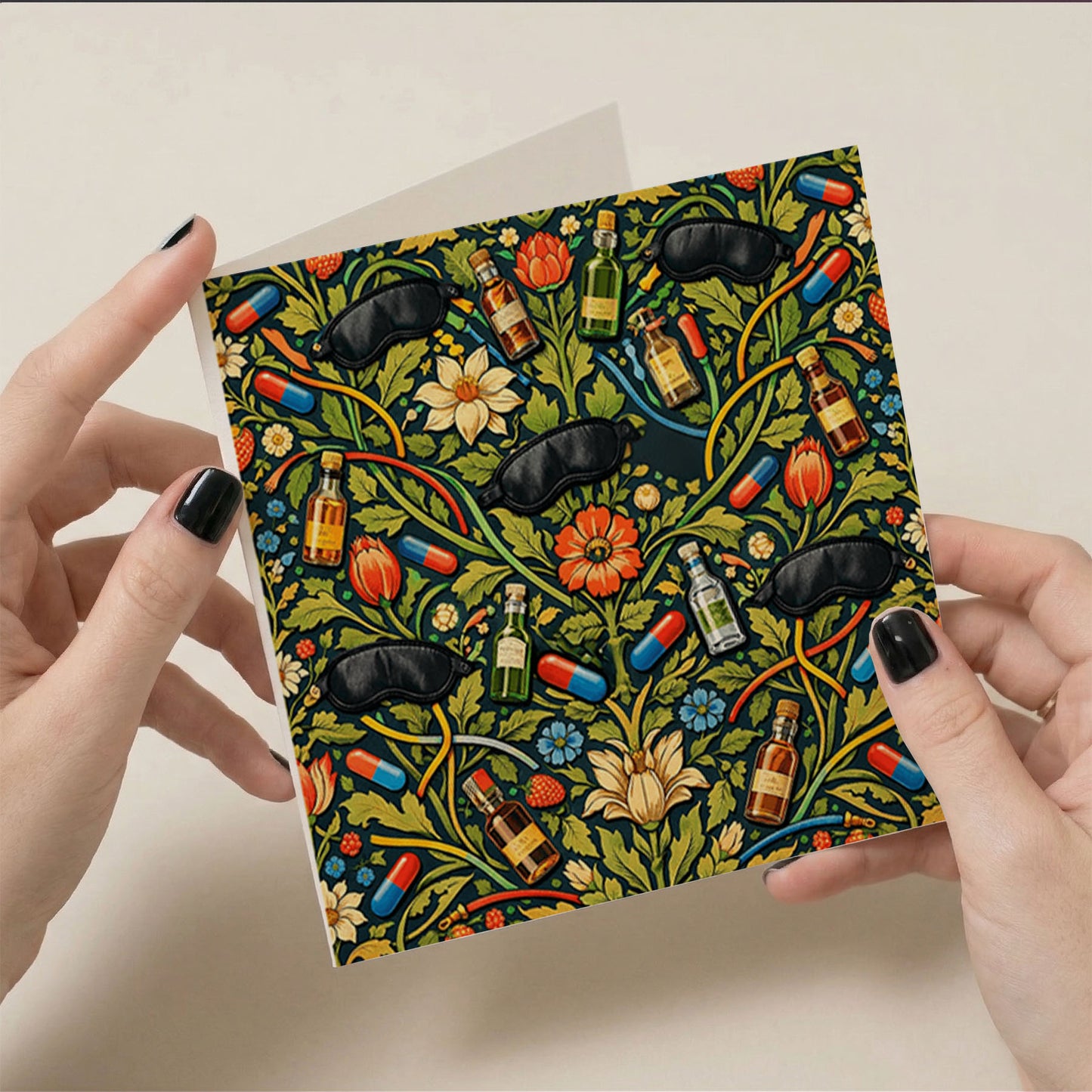 PP-FINE-ART-GRE-6x6-ENVELOPE - Square Greetings Cards Mockup