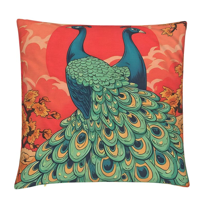 Ruby & Jade | Handmade Cotton-Linen Cushion Cover