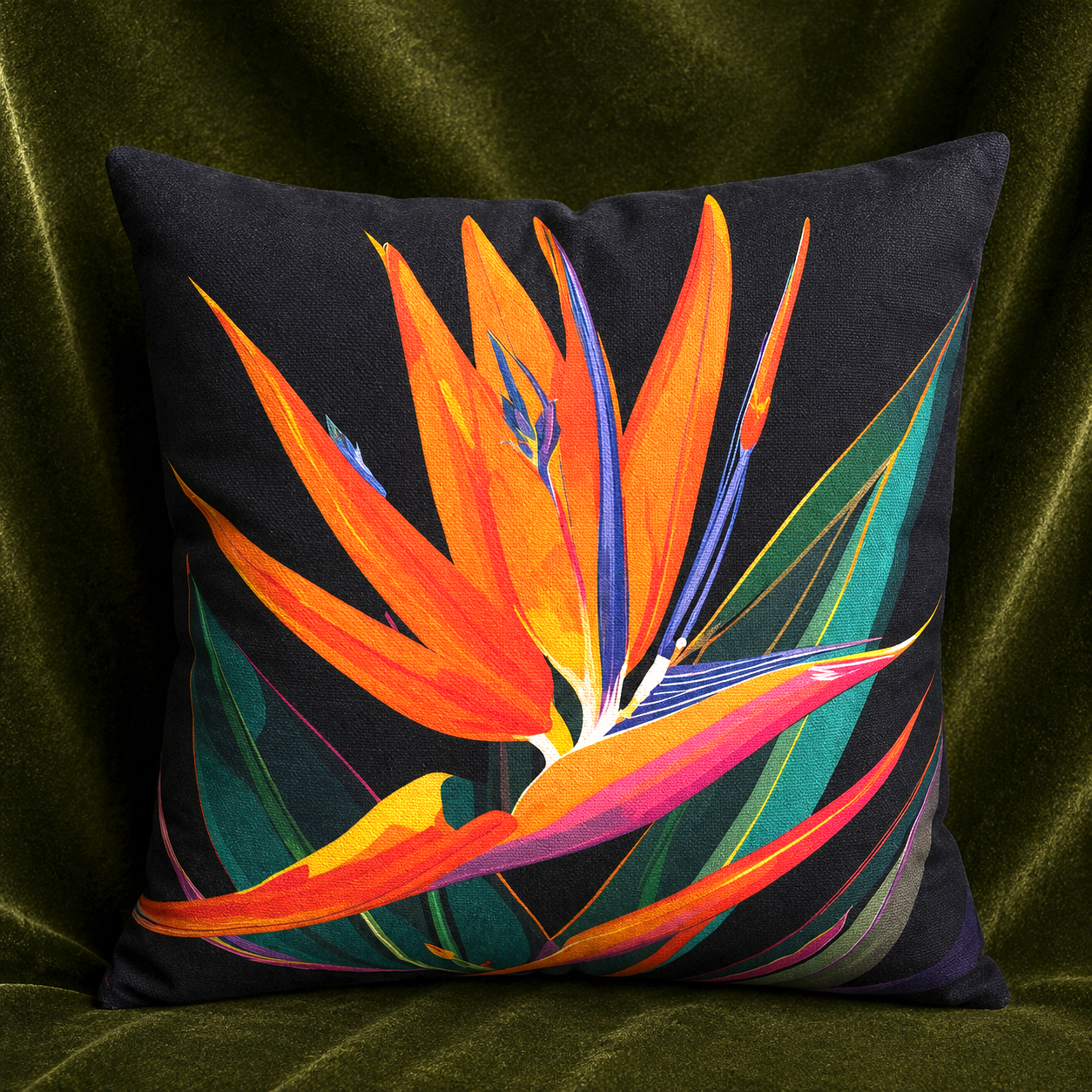 Gokuraku 極楽 | Handmade Cotton-Linen Cushion Cover
