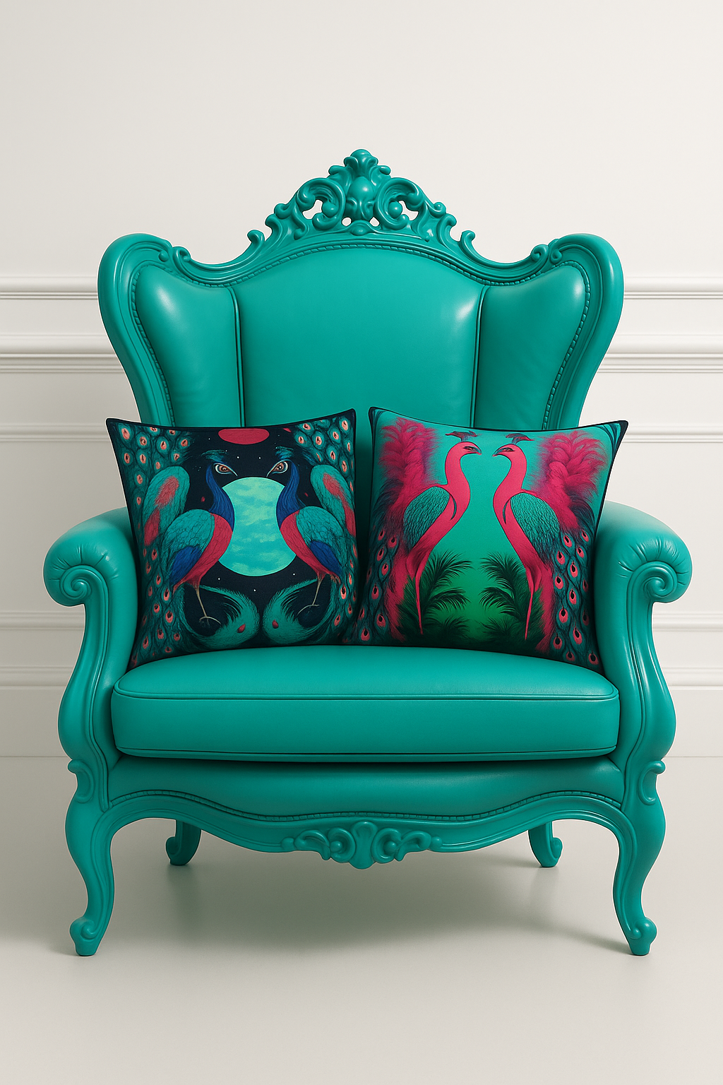 PEACOCKING | Handcrafted Cushion Covers