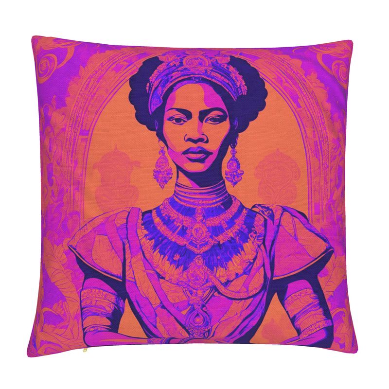 Electric Mandarin | Handmade Cotton Linen Cushion Covers