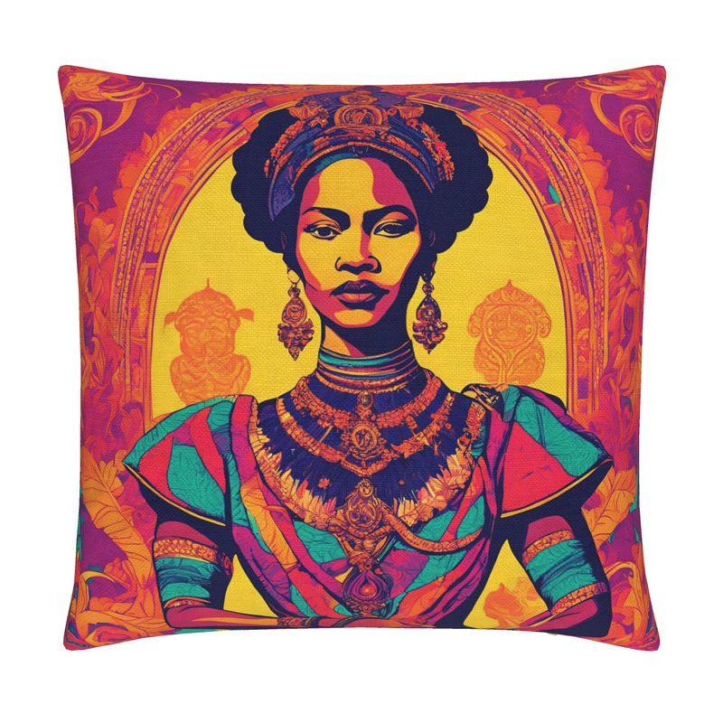 Metallic Flame Cotton Linen Cushion Covers
