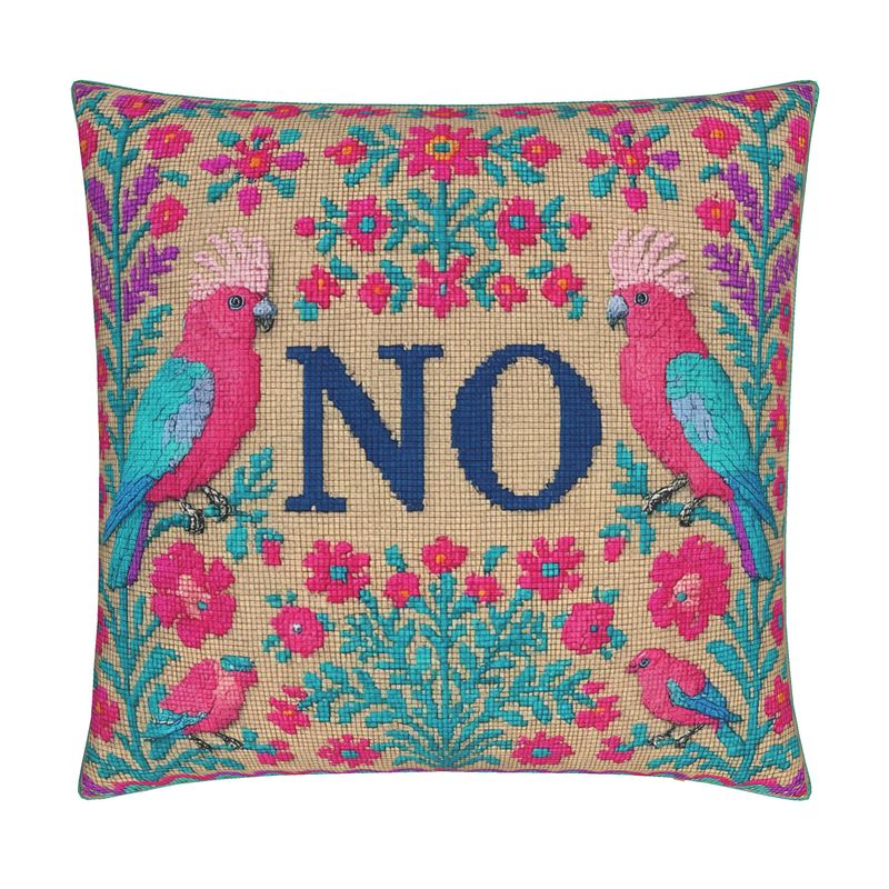 No | Handmade Cotton-Linen Cushion Cover