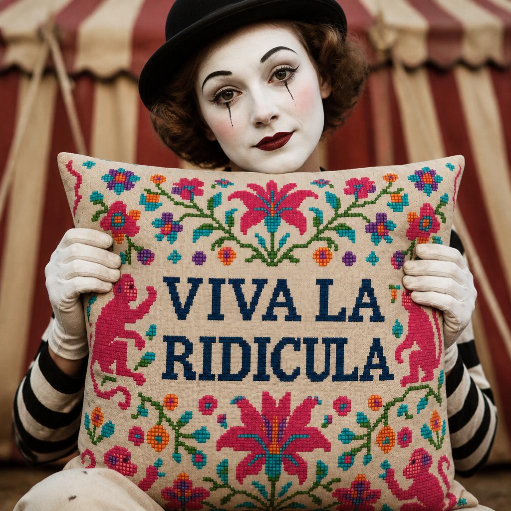 Viva La Ridicula | Cotton-Linen Cushion Cover