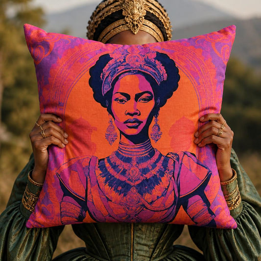 Electric Mandarin | Handmade Cotton Linen Cushion Covers