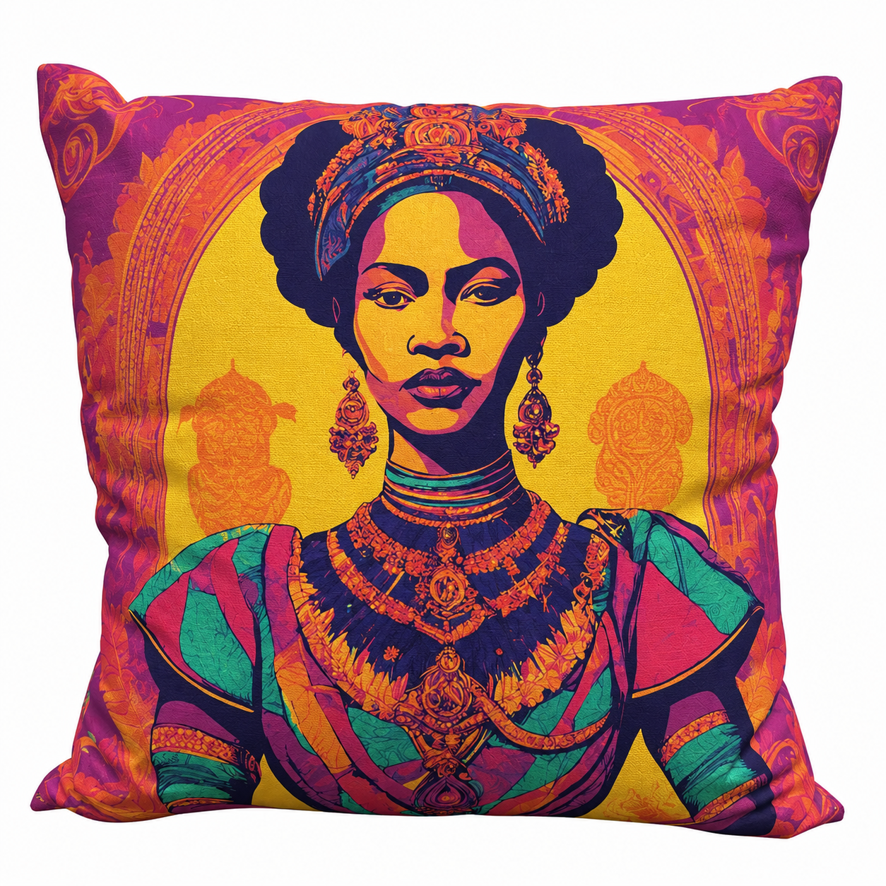 Metallic Flame Cotton Linen Cushion Covers