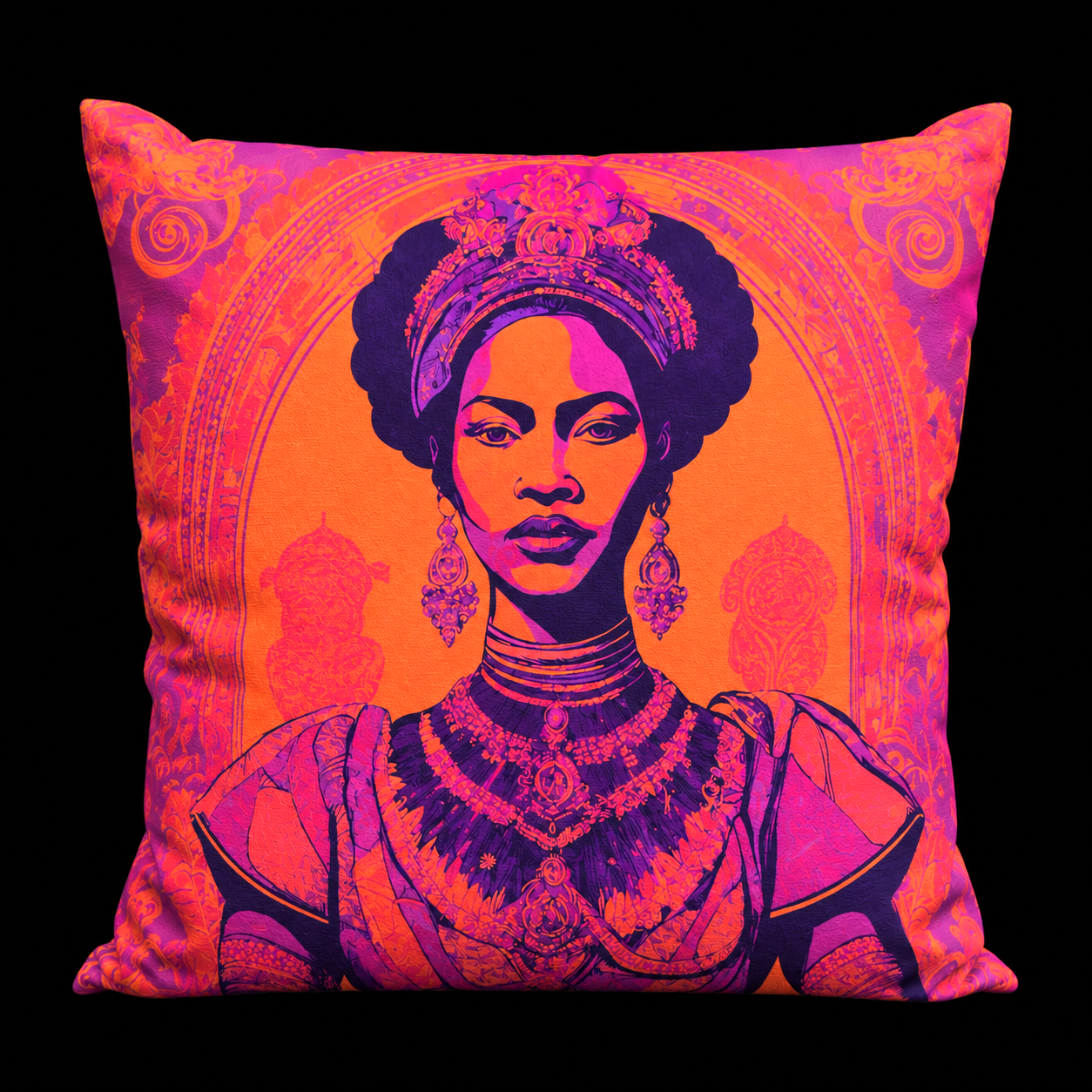 Electric Mandarin | Handmade Cotton Linen Cushion Covers
