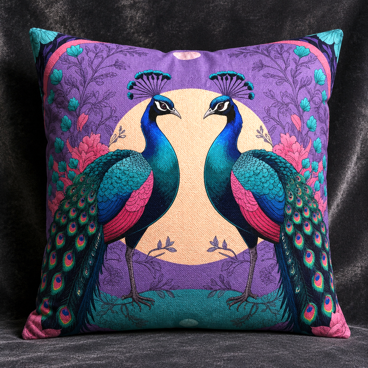 Amethyst | Handmade Cotton-Linen Cushion Cover