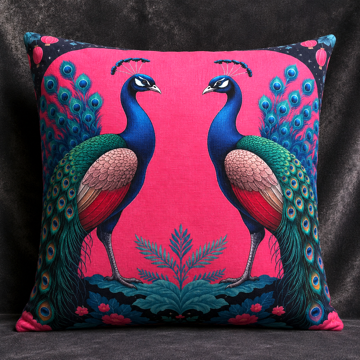 Tourmaline | Handmade Cotton-Linen Cushion Cover